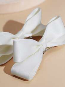 Set de 2 pasadores de pelo con lazo 3D satinado y brillante para mujer, accesorios de pelo simples y adorables para uso diario, decoración de fiestas y festivales, lindos clips de pelo para el Día de San Valentín, pinzas para el cabello, pasadores de pelo, barrettes, artículos escolares, elegantes, para universidad, atuendo de invierno para mujer, lazos - Beis - Ver 7