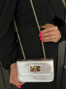 Women Clutches - 銀色 - 查看 2