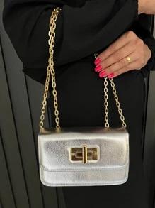 Women Clutches - 銀色 - 查看 1