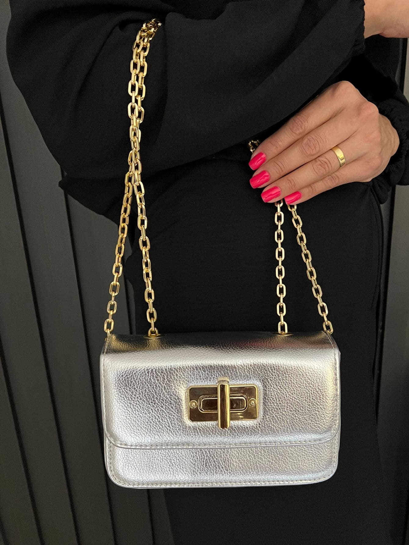 Women Clutches - 銀色 - 查看 1