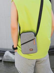 Phiên bản Hàn Quốc của Túi đeo chéo chống nước nhiều lớp dung tích lớn Túi vải Oxford Túi công sở Bộ sưu tập Ví Túi đeo vai di động tối giản bằng nylon dành cho công sở Túi đeo chéo Du lịch Quà tặng ngày lễ Túi đeo hông Túi da Túi Hobo Túi Tote Túi đeo chéo cắm trại Túi xách mùa hè trở lại trường Túi đeo chéo Túi đựng đồ dùng học tập mùa xuân - Xám - Xem 3