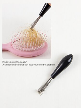 A Black Stainless Steel Comb Cleaner, Curly Hair Comb Cleaning Claw, Hair Cleaning Tool, Comb Hair Remover, Cleaning Product For Home Salon Use Hair Brush,Hair Brush,Comb,Hair Tools,Hair Products And Accessories For Barber Salon Beauty Travel Essentials,Back To School,Travel Holiday Essentials,Hair Accessories For Women,Brush,Hair Brushes,Edge Brush,Brush Hair,Hair Comb,Comb Hair,Detangling Brush,Ball Brush,Mini Hair Brush,Hair Brush Set,Wooden Comb,Hair Brush, Brush, Comb, Slick Back Brush, Hairbrush, Edge Brush, Brush Hair, Hair Comb, Hair Brush Set, Comb Hair, Mini Hair Brush, Detangling Brush, Hair Brushes,Hair, Accessories, Hair Products, Hair Tools, Hair Stuff, Hair Care, Curly Hair Brush, Barber, Barber Accessories, Hairdressing Equipment,Travel Essentials,Travel Essential,Hairstyle,Hairdressing
