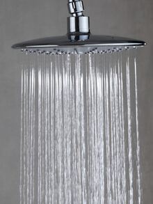 2pcs Shower Head Without Bracket/Pipe Booster Rain Shower Head Pressure Booster Shower Single Head Shower For Home Bathroom - Silver - View 5