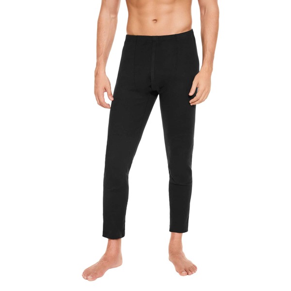 Men Solid Thermal Underwear Bottom,Men's Super Soft Thermal Underwear, Long