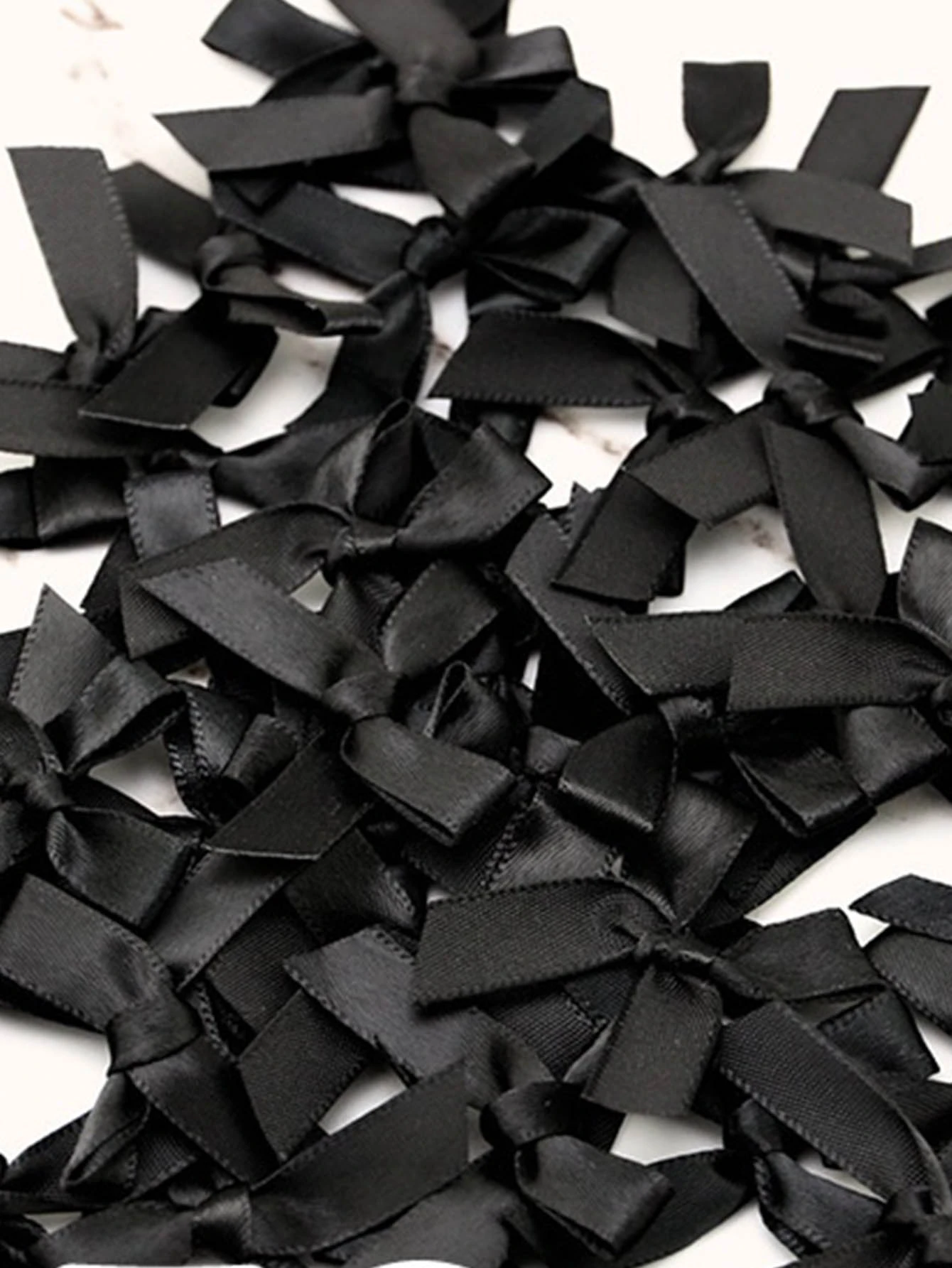 50pcs/Pack 4cm Satin Ribbon Bows, Multi-Color Options, Suitable For Gift Wrapping, Hairclip & Headpiece DIY, Ideal For Back To School And Valentine's Day