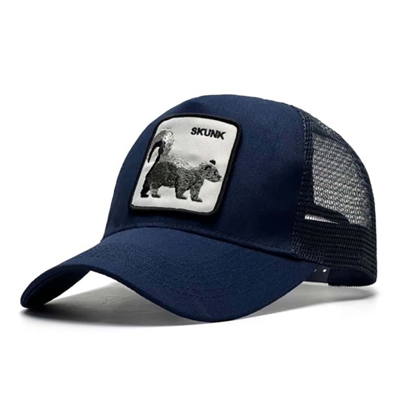1 pieza unisex oscuro azul Sombrilla Gorra de béisbol con con bordado de animal , perfecto para exterior deportivo con grupo actividades