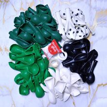 103入組足球主題氣球套裝(黑、白、綠),包括氦氣套裝,花環,適用於生日派對裝飾和禮物 - 杏色 - 查看 3