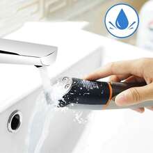 理髮機理髮器男士多功能修剪器鼻毛修剪器鬍鬚理髮器專業電動剃須刀 - 銀色 - 查看 5