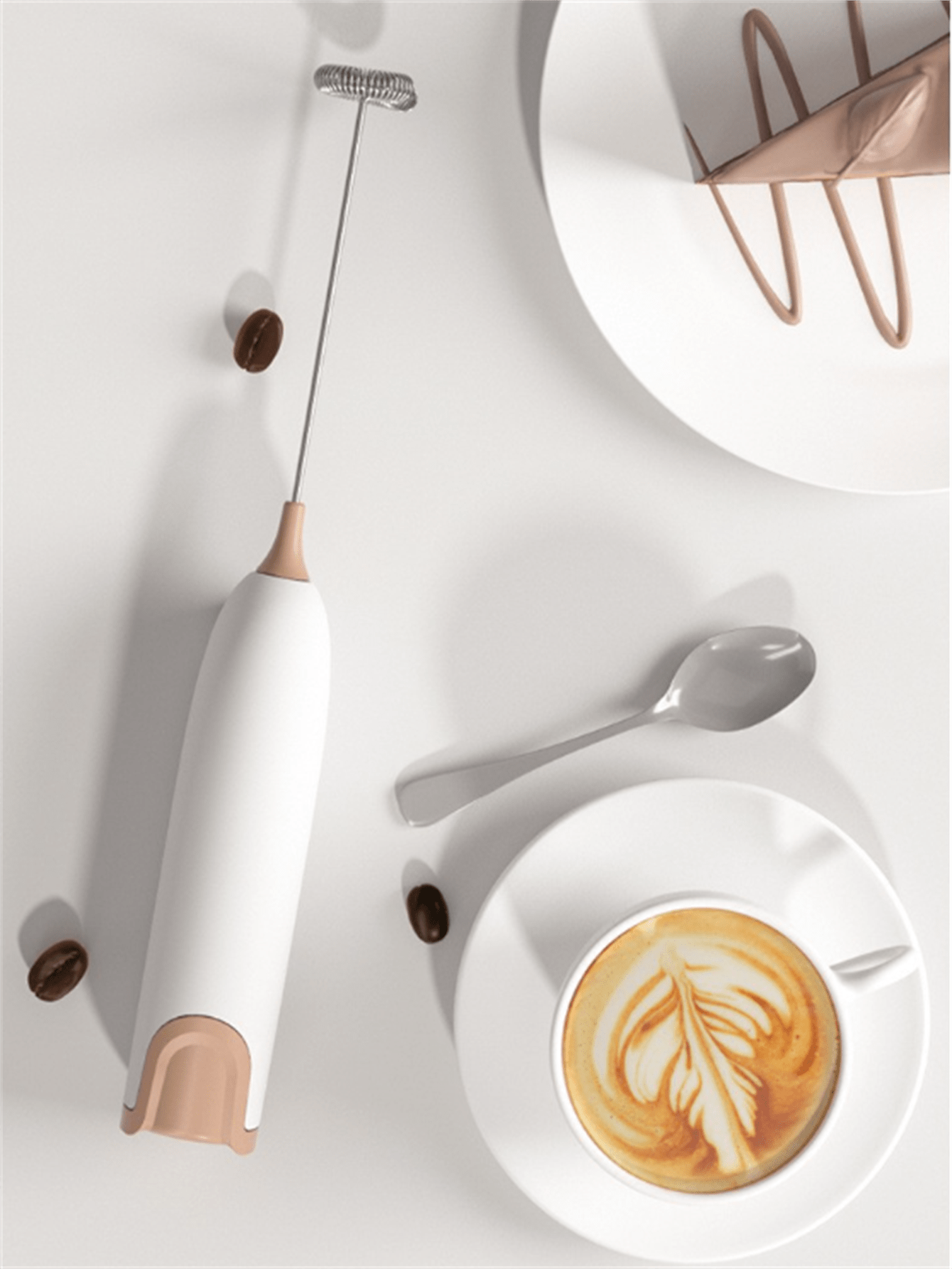 Milk Frother, Electric Handheld Foam Maker, Milk Frother Wand