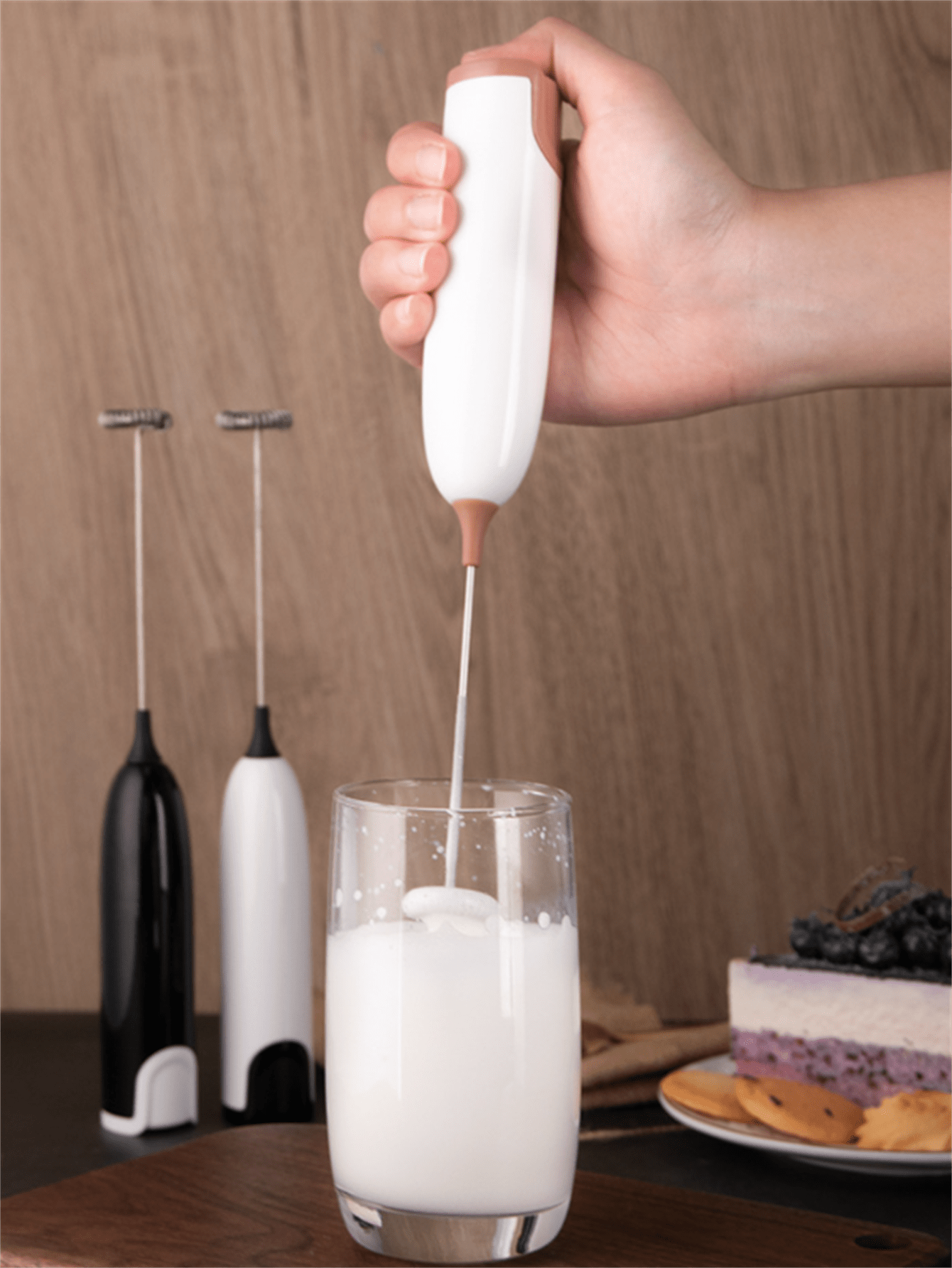 Milk Frother, Electric Handheld Foam Maker, Milk Frother Wand