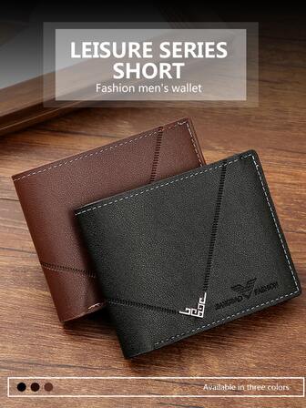 Billetera corta de moda con patrón de piel de lichi y múltiples ranuras para tarjetas para uso diario, un regalo portátil de dinero en efectivo para trabajadoras de oficina femeninas, estudiantes universitarias y para cumpleaños, aniversarios y el día de San Valentín.