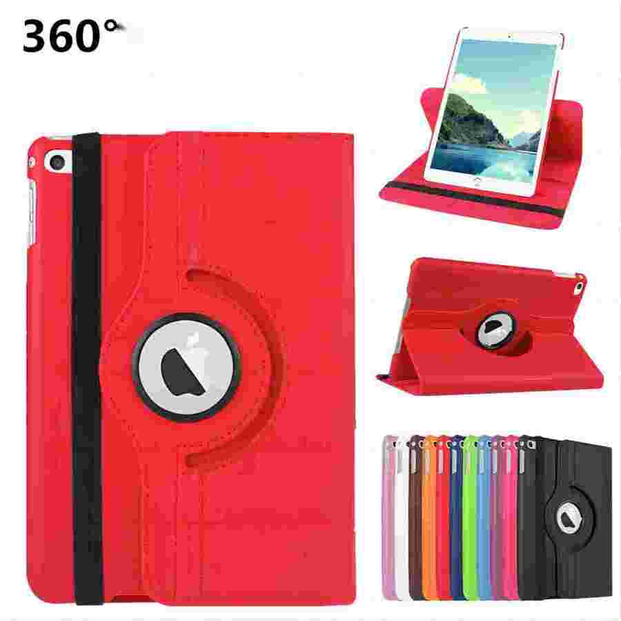 funda giratoria protector para tableta ipad 2/3/4/5/6/7/8/9/10/11 - Rojo - Ver 1