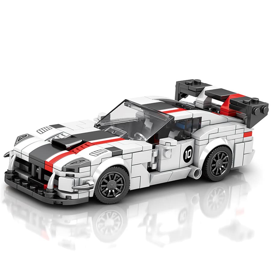 Static Version Motorcycle Series Racing Car Model With 419pcs
