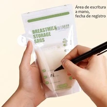 Bolsa Para Almacenar Leche Lactancia Materna 150ml 30pzs - Verde - Ver 5