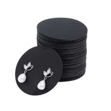 50入組/包皮革耳釘顯示卡適用於首飾類儀式 - 5cm - 查看 11