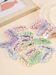 20 kẹp tóc hình chữ nhật rỗng hình đám mây nhiều màu, thích hợp cho ngày lễ, quà tặng tuyệt vời cho gia đình và bạn bè - Nhiều màu - Xem 9