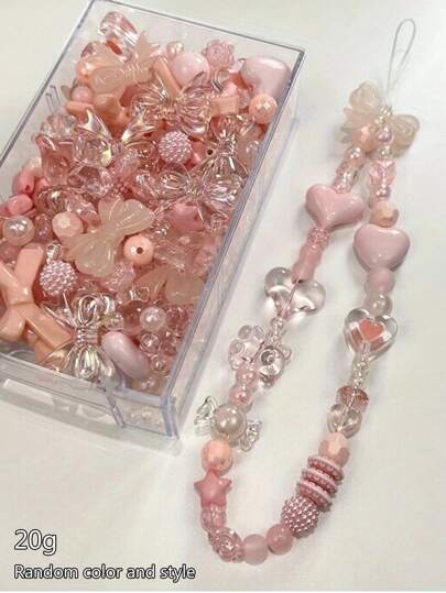 20 جرام خرز بلاستيكي بأشكال فراشة وقلب متنوعة الألوان لصنع المجوهرات اليدوية، مناسب للارتداء اليومي للنساء والرجال (الصورة للمرجع فقط)