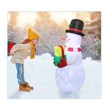 Muñeco De Nieve Inflable De Navidad De 150 Cm Con Muñeco De Nieve De Decoración De Luces De Colores - Enchufe Estadounidense - Multicolor - Ver 4