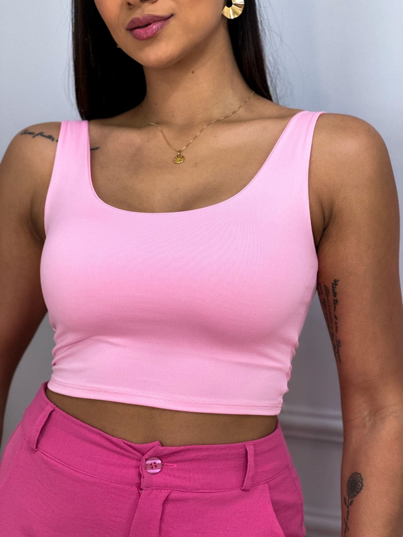 Women Tank Tops & Camis - Rosa Pálido - Ver 1