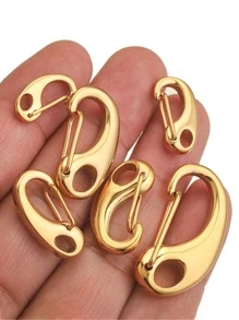 2 Miếng Vàng Thép không gỉ Kẹp tôm  Dây chuyền Móc Chuỗi Kết nối Làm vòng tay DIY Đồ trang sức Quân nhu Phụ kiện - Nhiều màu - Xem 4