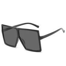 1pc Fashionable European And American Style Colorful Large Frame Fashion Glasses, Stylish Eyeglasses For Women - Black - View 4
