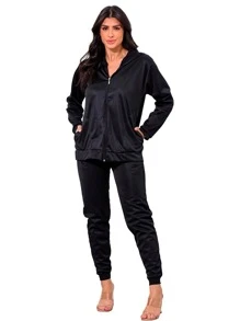 Women Two-piece Outfits - 黑色 - 查看 1