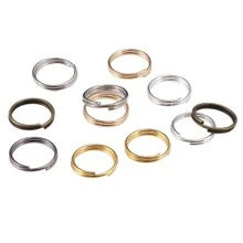 200 cái/lốc 4-12 mm Mở Nhảy Nhẫn Giường đôi tiêu chuẩn Tách Nhẫn Kết nối Đối với Làm đồ trang sức DIY - Nhiều màu - Xem 5