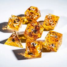 樹脂骰子套裝 - 高韌性多面體骰子模具套裝,配有矽膠骰子模具,易於脫模且表面平滑 - 白色 - 查看 1