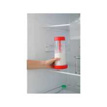 方便的半自動攪拌器手持旋轉篩杯家用廚房烘焙器具用於混合和篩選烘焙麵粉篩旋轉麵粉篩塑料攪拌機廚房用品烘焙方便攪拌和篩選