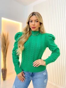 Women Sweaters - màu xanh lá - Xem 2