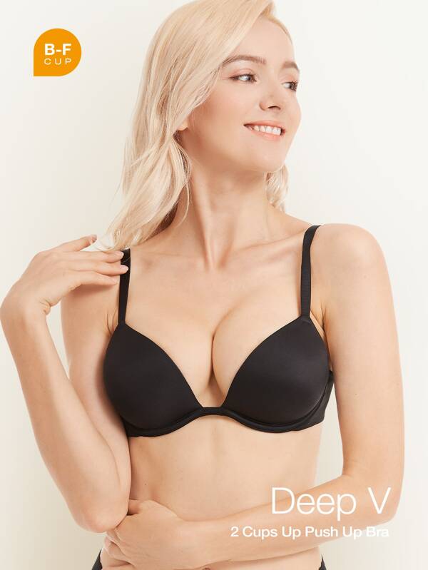 Wingslove 1 pezzo Reggiseno senza cuciture push-up imbottito con ferretto, biancheria intima