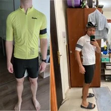 2023年raudax男士自行車短袖單車上衣,自行車上衣裝套件mtb騎行服,三項全能自行車衣,男士運動服 - 寶藍色 - 查看 5