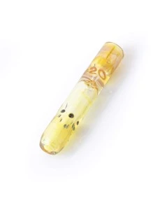 Mini Glass Pipe - Yellow - View 1