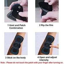 inteligente eléctrico Masajeador de cuello con legumbres Masaje Pegatina para - Negro - Ver 7