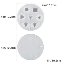 樹脂骰子套裝 - 高韌性多面體骰子模具套裝,配有矽膠骰子模具,易於脫模且表面平滑 - 白色 - 查看 6