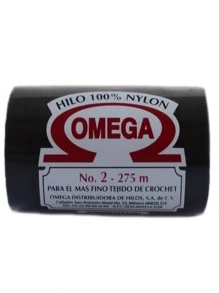 Carrete de hilo de 100% Naylon para tejido  No. 2 - Negro - Ver 1