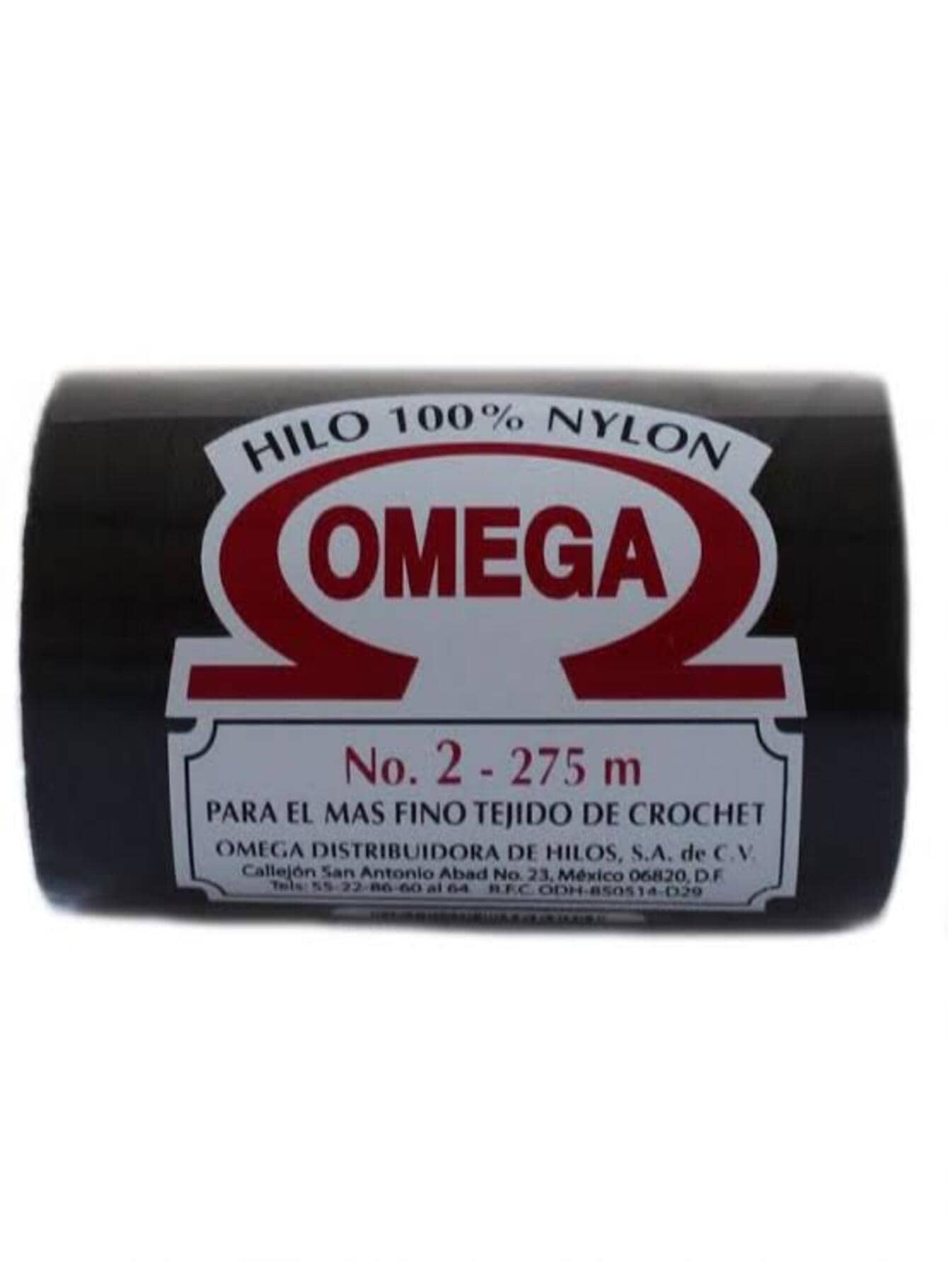Carrete de hilo de 100% Naylon para tejido No. 2 - Negro - Ver 1