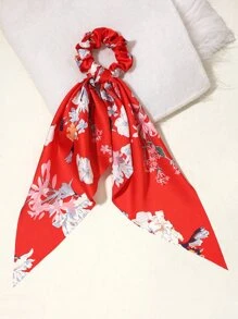 4 件装缎面牡丹花卉头巾头饰，日常配饰 - 彩色 - 查看 3