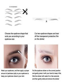 8PCS  Pegatinas para Tatuaje de Cejas: Realza tu Mirada con Estas Adhesivo Pestañas y Pestanas Postizas de Larga Duración - Tatuaje para Cejas, Diseños Creativos para Mejorar tus Cejas y Voluminosas Pedtañas Postizas - Tatuajes y Tattoos con Adhesivo para Pestañas de Calidad Superior ¡Luce Increíble en Todo Momento!