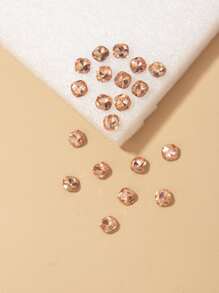 20 件/包 紫色玻璃,清晰度和顏色良好,切割成菱形,用於製作耳環、項鍊、手鍊 - 棕色 - 查看 2