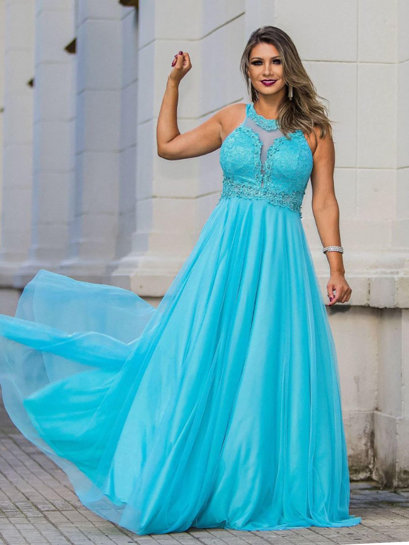 Grife Velasco Women Party Dresses - Biru - View 1