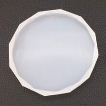 1pc Coaster Silicone Resin Mold Craft DIY Mould Crystal Epoxy Resin Casting Molds - White - View 3