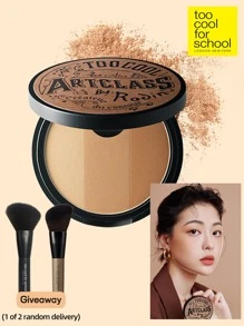 Too Cool for School Paleta mate para contorno en K-Beauty, con obsequio de 1 pincel, textura ligera, suave y aterciopelada, con espejo, contorno adelgazante para nariz y rostro, con gradación natural y bronceador.