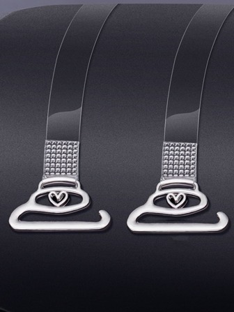 2pcs/Set Women's Transparent Concealable Anti-Slip Bra Straps, Spaghetti Straps Underwear Accessory
