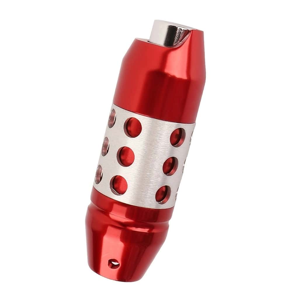 1pc Red Automatic Shift Knob Shifter Lever Head With Button, 11cm Universal Gear Stick Shift Knob Head - Red - View 1
