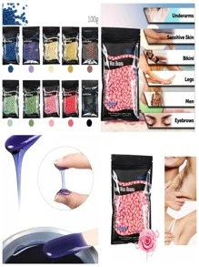 Spanish Pearl Hair Removal Wax For Body Hair Removal 100g Random Color - 彩色 - 查看 1