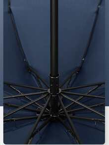 Windproof Travel Umbrella Foldable 10-ribs Strong Portable Umbrella For Men And Women To Block The Rain And Sun - Black - View 8