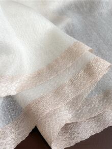 Khăn lụa nữ - trắng - Xem 3