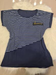 Women T-Shirts - Navy Blue - View 3