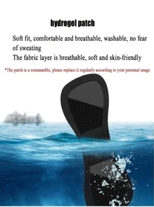 Mini Masajeador mariposa de Cuello, Almohadilla de Masaje para Aliviar la Presión, Masajeador Recargable de Frecuencia Ajustable 8 Modos - Negro - Ver 6